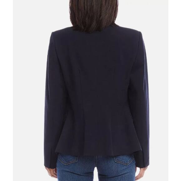 KAREN KANE BLAZER WOMENS SIZE MEDIUM LINED FITTED CLASSIC BUTTONS NAVY NEW - Picture 2 of 14
